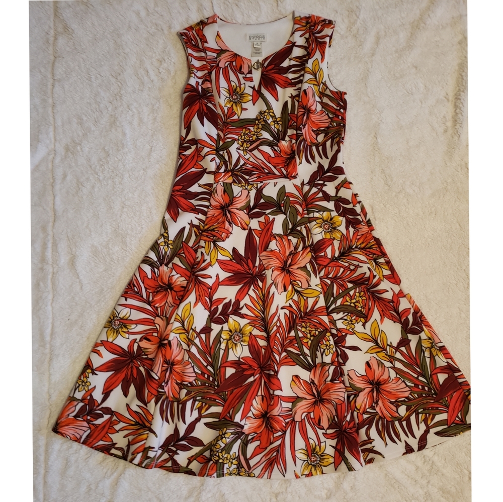 Multi colored floral dress